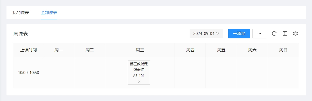 课